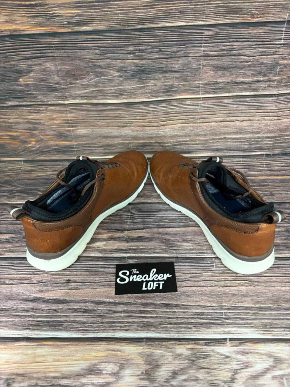 Johnston‎ & Murphy XC4 U Throat Men's Brown Leather Shoes Size 9.5